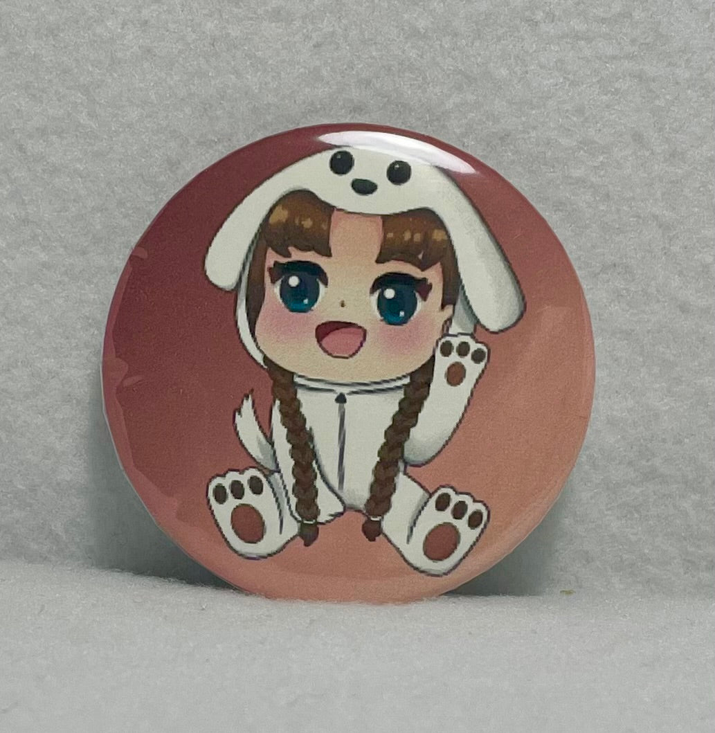 Nina~Alexander Kigu Button (2.25”)