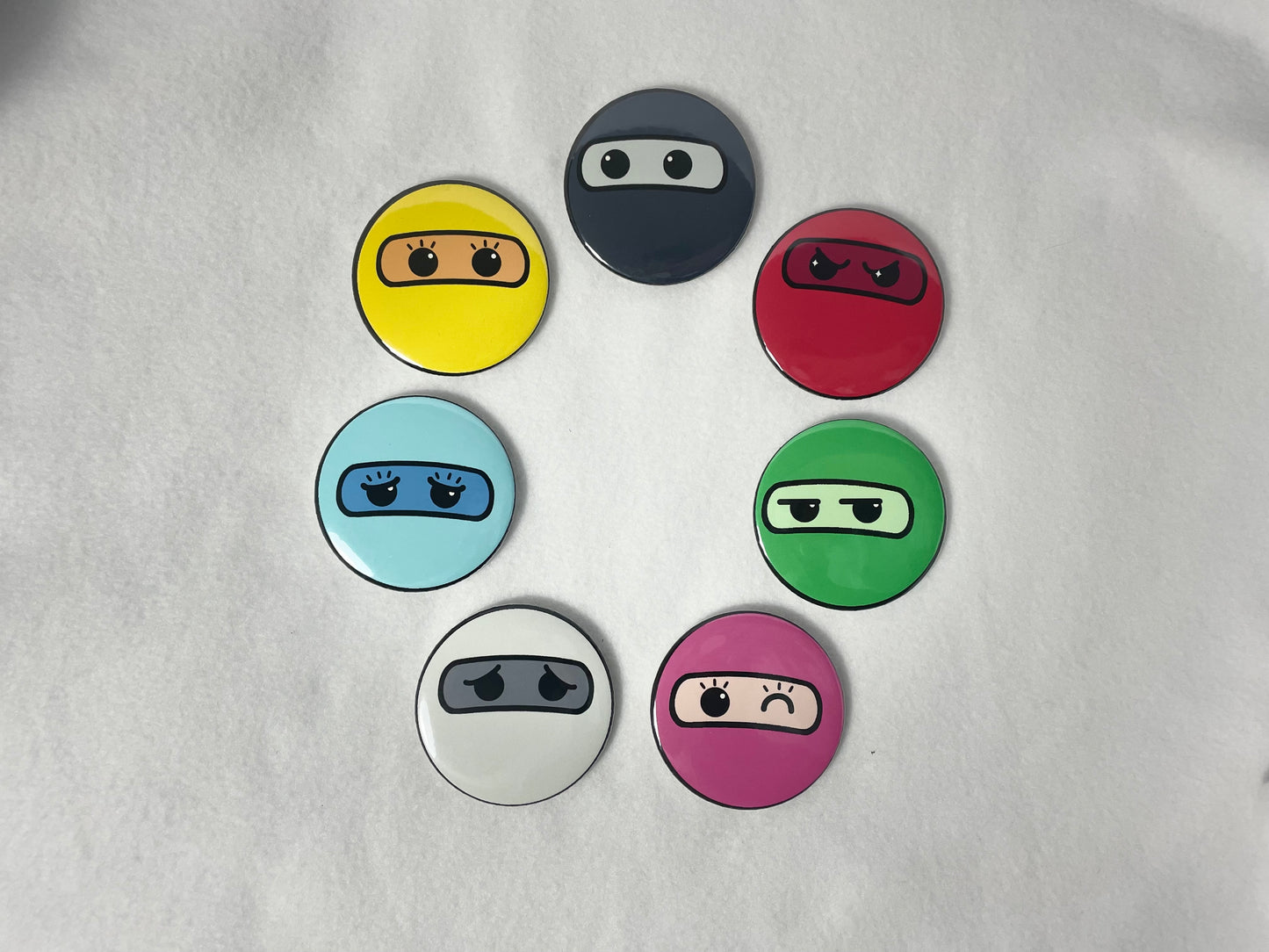 Ninja Buddiez Button Set (2.25”)