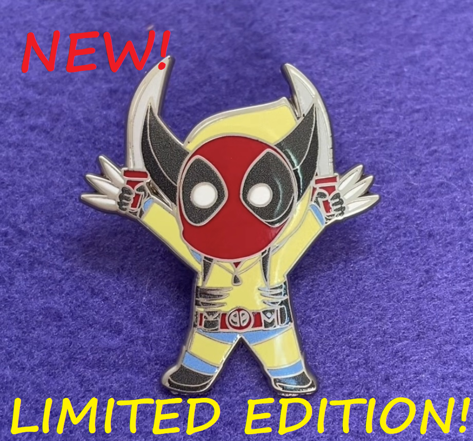 LIMITED EDITION! Deadpool~Wolverine Onesie Enamel Pin